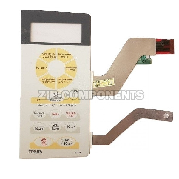 Сенсорная панель микроволновой печи G273VR Samsung DE34-00193J
